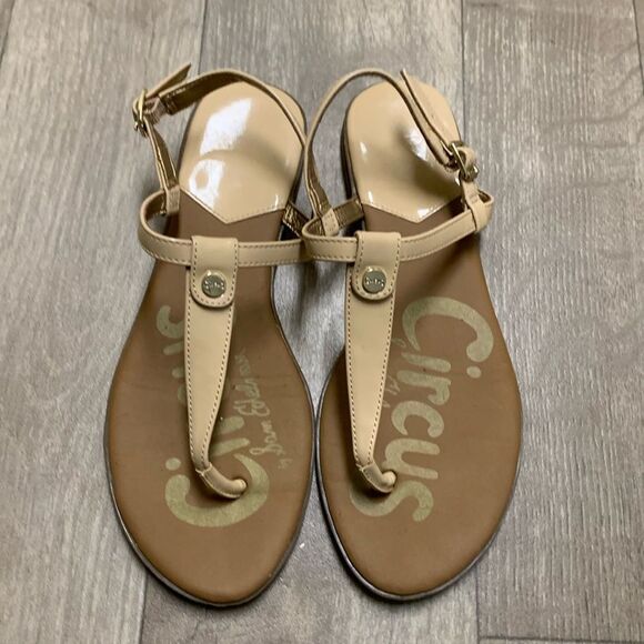Womens Sam Edelman Circus Cayden Thong Strap Sandals - Picture 1 of 6